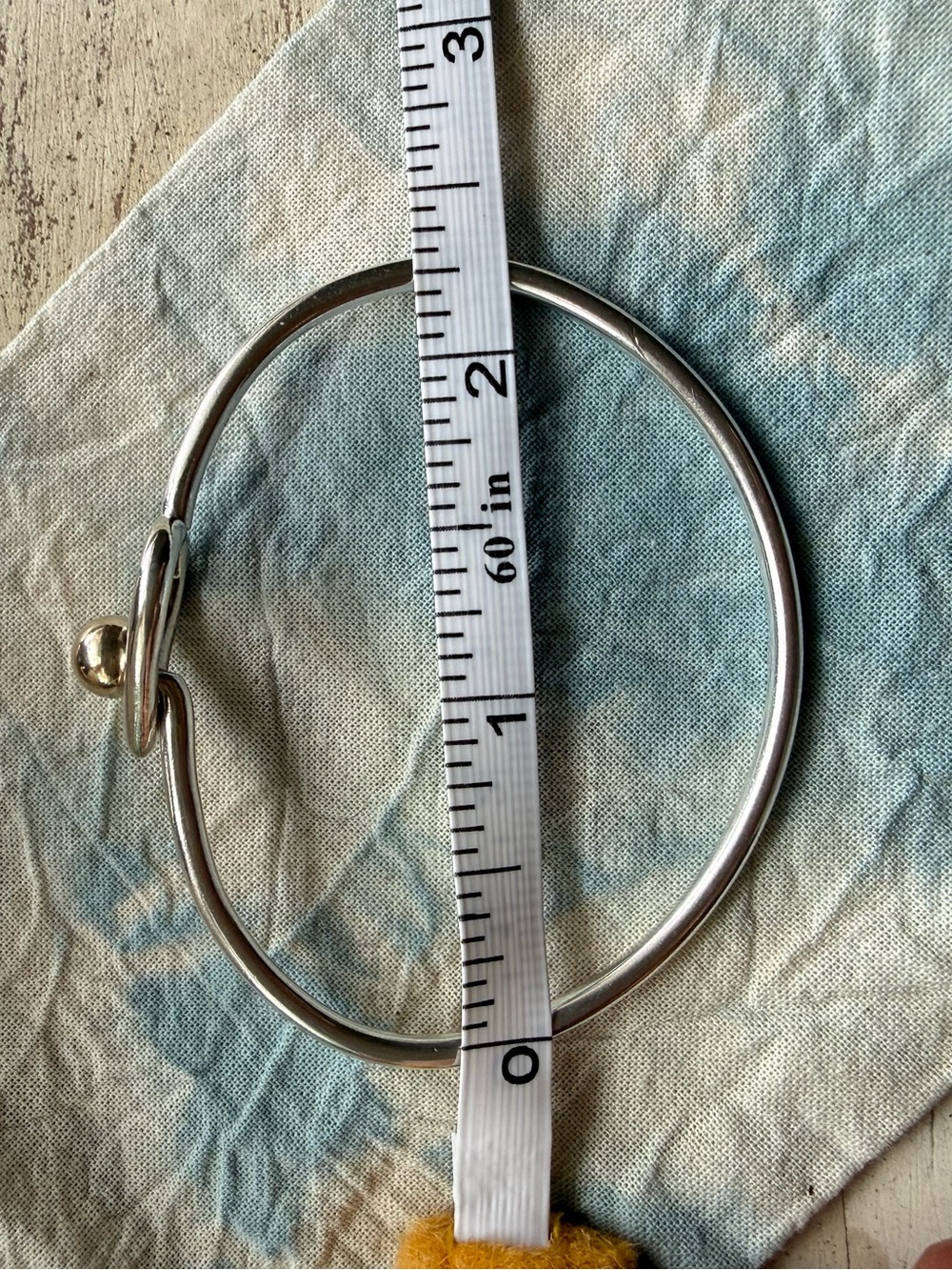Eden Hand Arts Heart Bangle Bracelet with Gold Accent - Picture 7 of 7